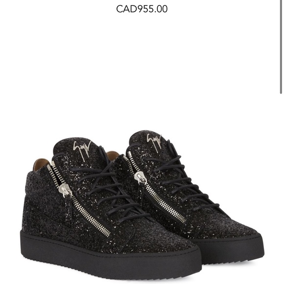 Giuseppe Zanotti Kriss High Tops - Black Glitter - Picture 1 of 8